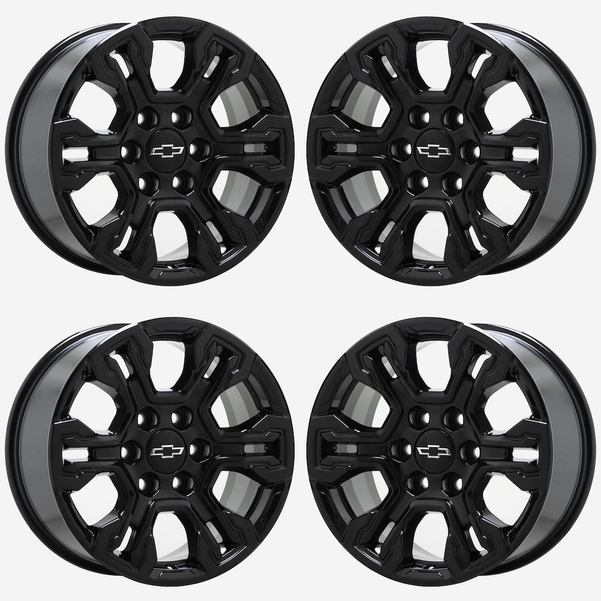 18" Chevrolet Silverado 1500 Gloss Black wheels rims Factory OEM 14089 EXCHANGE